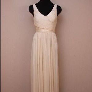 Gorgeous, timeless J. Crew light champagne wedding gown, size 12
